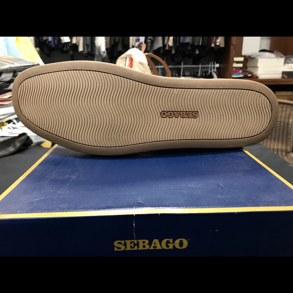 New sebago leather upper in original box